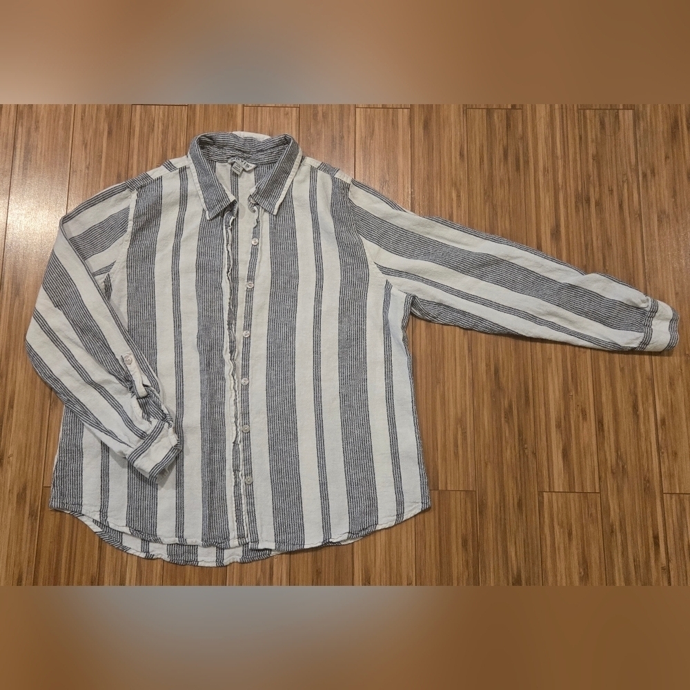 Orvis Striped Black & White Shirt